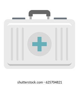 First aid icon flat isolated on white background vector illustration