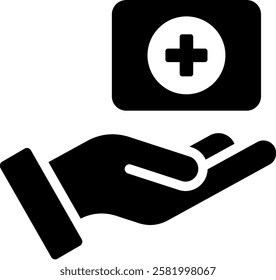 First Aid Icon Glyph Vector Illustration