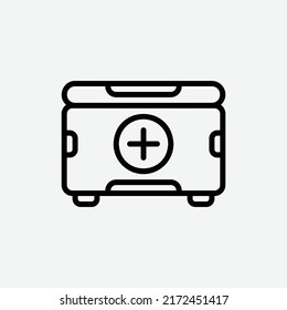  first aid icon, isolated games adventures icon in light grey background, perfect for website, blog, logo, graphic design, social media, UI, mobile app