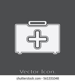 First aid icon isolated sign symbol and flat style for app, web and digital design. Vector illustration.