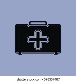 First aid icon isolated sign symbol and flat style for app, web and digital design. Vector illustration.