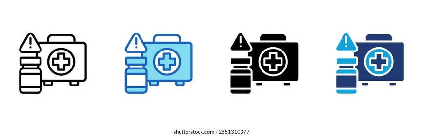 First Aid icon Multi Style Vector Illustration
