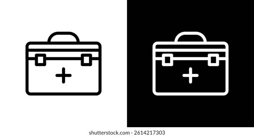 First aid icon outline collection for web design