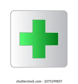 First aid icon sign vector illustration