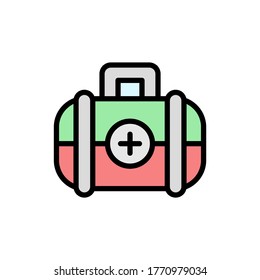 First aid icon. Simple color with outline vector elements of video game icons for ui and ux, website or mobile application