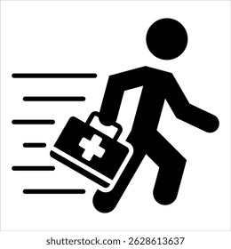 First Aid Icon. Simple Vector Glyph Illustration
