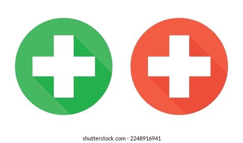Símbolo de icono de primeros auxilios vector. Conjunto de vectores aislados de primeros auxilios