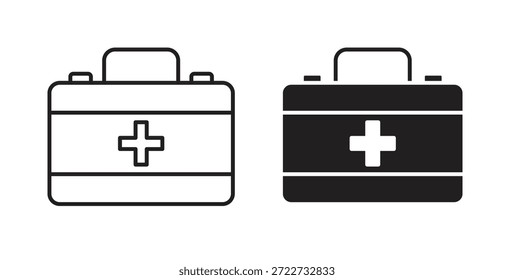 First aid icon symbol. Vector EPS 10. line and glyph icon