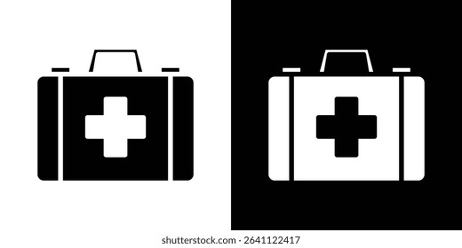 First aid icon symbols. Vector illustration.