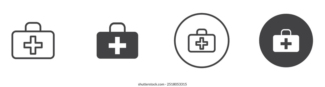 First Aid Icon thin line illustration