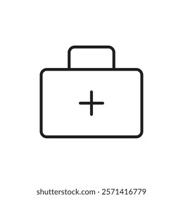 First aid icon Thin line vector
