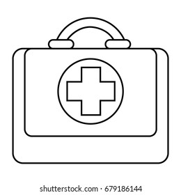 First Aid icon thin line