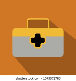 First aid Icon in trendy flat style isolated on background. Medical symbol for your web site design, logo, app, UI. Vector illustration