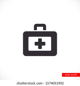 First aid icon in trendy flat style. Logo, application, user interface. Vector illustration