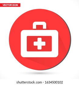 First aid icon in trendy flat style. Logo, application, user interface. Vector illustration