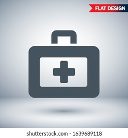 First aid icon in trendy flat style. Logo, application, user interface. Vector illustration