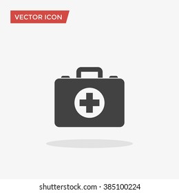First aid Icon in trendy flat style isolated on grey background. Medical symbol for your web site design, logo, app, UI. Vector illustration, EPS10.