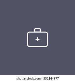 First aid Icon in trendy flat style