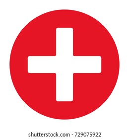 First Aid Icon Vector Eps10 Red Stock Vector (Royalty Free) 729075922 ...