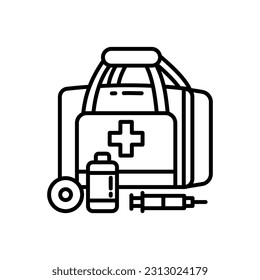 First Aid icon in vector. Illustration