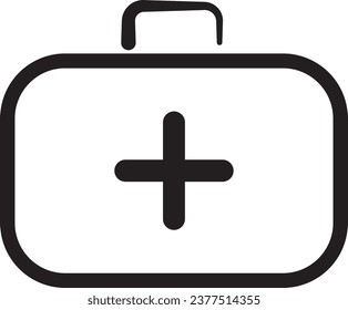 First aid icon vector illustration. Safety medic treatment ambulance first aid help symbol