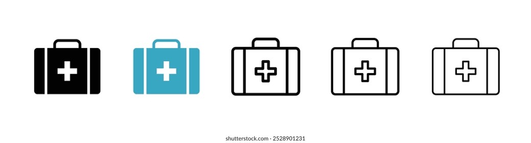 Conjunto de Ilustración vectorial de icono de primeros auxilios