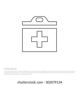 First aid Icon - Vector Icon illustration 