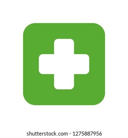 first aid icon, vector on white background editable eps10