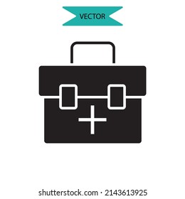 first aid icons  symbol vector elements for infographic web