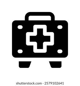 first aid kid icon. vector glyph icon for your website, mobile, presentation, and logo design.