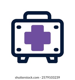 first aid kid icon. vector dual tone icon for your website, mobile, presentation, and logo design.