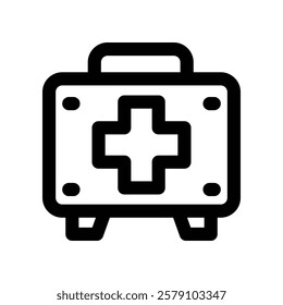 first aid kid icon. vector line icon for your website, mobile, presentation, and logo design.