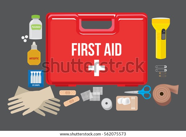 First Aid Kit Stock Vector (Royalty Free) 562075573