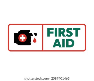 First Aid Kit Available Safety Sign High Quality Vectorial File