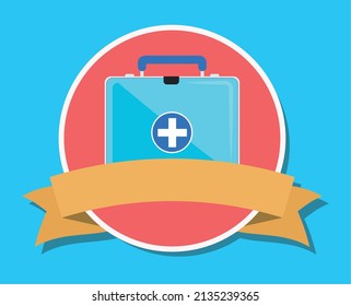 estilo de banner del kit de primeros auxilios