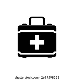 First aid kit box design vector.