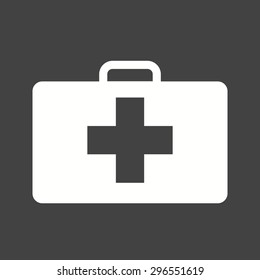 First aid, kit, box icon vector image. Can also be used for healthcare, medical and hospital. Suitable for mobile apps, web apps and print media.