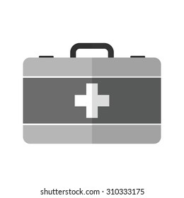 First aid, kit, box icon vector image. Can also be used for healthcare, medical and hospital. Suitable for mobile apps, web apps and print media.