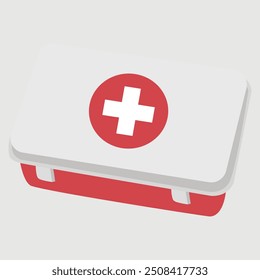 Box-Illustration des Erste-Hilfe-Kastens