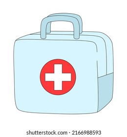 First Aid Kit Cartoon Style Vector Stock Vector (Royalty Free ...