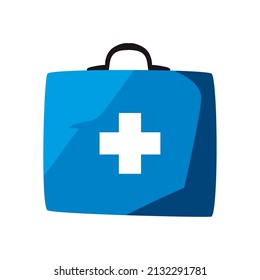 kit de primeros auxilios con cruz