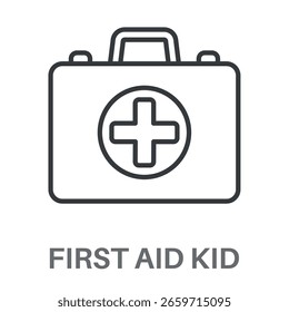 Icono del diseño del kit de primeros auxilios, Inspiración simple del diseño del estilo para cualquier interfaz y propósito de los logotipos