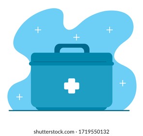 first aid kit equipment icon vector illustration design
