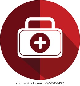 
First aid kit flat icon | vector format