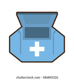 first aid kit healthcare medical vector illustration eps 10