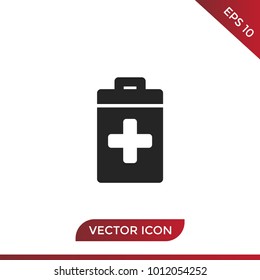 First aid kit icon