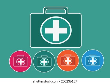 First aid kit icon