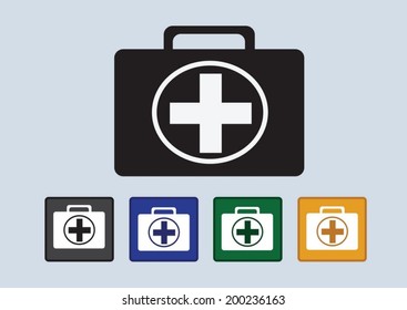 First aid kit icon