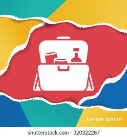 First aid kit icon