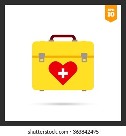 First aid kit icon